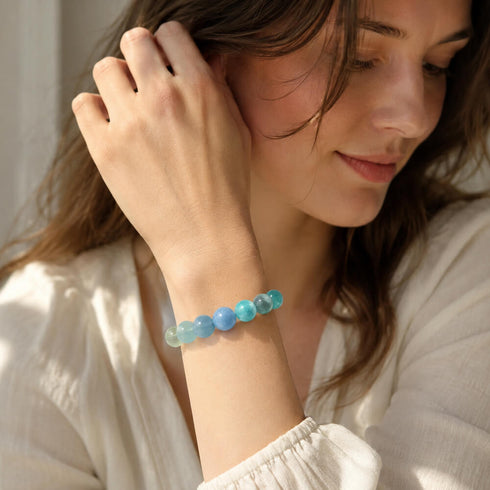 Aquamarine Crystal Bracelet