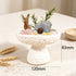 White decorative crystal bowl with rose quartz, clear crystals, gold charm; 120mm x 83mm